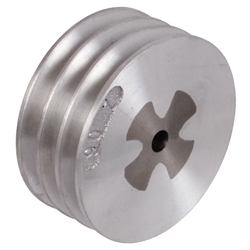 Keilriemenscheibe aus Aluminium Profil XPA, SPA und A (13) 3-rillig Nenndurchmesser 71mm, Produktphoto