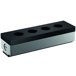 Leergehäuse, Einbau-Ø 22,3mm, für 4 Befehlsstellen, Produktphoto