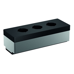 Leergehäuse, Einbau-Ø 22,3mm, für 3 Befehlsstellen, Produktphoto