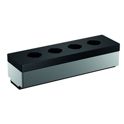 Leergehäuse, Einbau-Ø 22,3mm, für 4 Befehlsstellen, Produktphoto