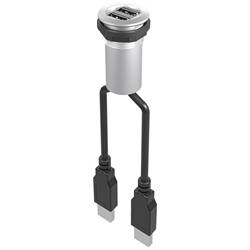 Doppelbuchse USB 3.0, Buchse A / Stecker A (60 cm) , Produktphoto