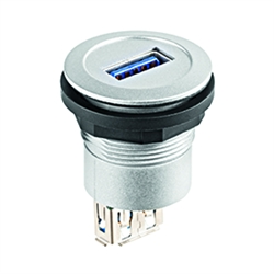 Einbaubuchse USB 3.0, Buchse A / Buchse A, gedrehte Datenleitung , Produktphoto