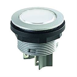 Drucktaster 1S, Einbau-Ø 22,3mm, Flachstecker , Produktphoto