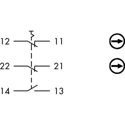 Not-Halt-Taster 2Ö/1S, Einbau-Ø 16,2mm, Flachstecker , Technische Zeichnung