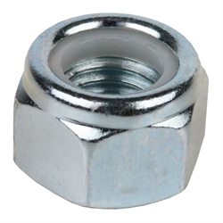 Sechskantmutter DIN 982 (ähnlich DIN EN ISO 7040) mit Klemmteil aus Polyamid M24 Stahl verzinkt Festigkeit 8, Produktphoto