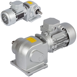 Schnecken-Stirnradgetriebemotor SRS 90 Watt 230/400V 50Hz IE1 i=30:1 Abtriebsdrehzahl ca. 47 /min Md2=14Nm (Betriebsanleitung im Internet unter www.maedler.de im Bereich Downloads), Produktphoto