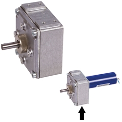 Stirnradgetriebe GE/I i=720:1 passend zu Motoren 43040100 43040300 43040500 , Produktphoto