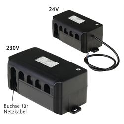 Kontrollbox GR/I Eingang 230V AC Ausgang 24V DC für 1-4 Stellantriebe mit IEC-Netzkabel 3 m lang, Produktphoto