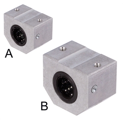 Linearkugellagereinheit KG-1 ISO-Reihe 1 Premium mit Doppellippendichtungen für Wellendurchmesser 50mm rostfrei, Produktphoto