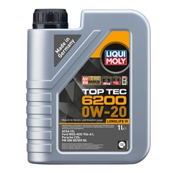 LIQUI MOLY Top Tec 6200 0W-20 1l 20780 Verpackungseinheit = 6 Stück (Das aktuelle Sicherheitsdatenblatt finden Sie im Internet unter www.maedler.de in der Produktkategorie), Produktphoto