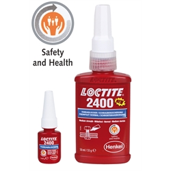 Loctite 2400 Mittelfeste Schraubensicherung Inhalt 50ml ================================================= Das aktuelle Sicherheitsdatenblatt, Stand 01.06.2015, finden Sie im Internet unter www.maedler.de im Bereich Downloads ================================================= , Produktphoto