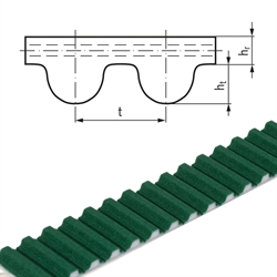 PU-Zahnriemen Profil HTD 8M Breite 40mm Meterware 8M-40 PAZ = Polyamidgewebe auf der Zahnseite , Produktphoto