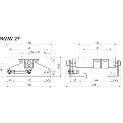 Motorwippen RMW, Technische Zeichnung