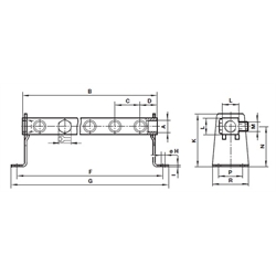 V61 Winkel für Sammelleiste Norgren 0555484000000000, Produktphoto