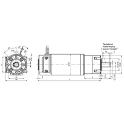 Planeten-Kleingetriebemotor PE, Größe 2, 24 V, bis 6 Nm, Technische Zeichnung