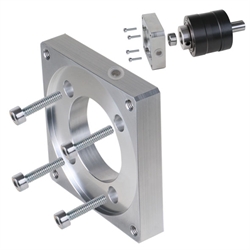 Motor-Adaption MPL Größe 90 Außen 100 x 100 x 27mm Lochkreis-Ø 115mm M8 Zentrier-Ø 95mm, Produktphoto