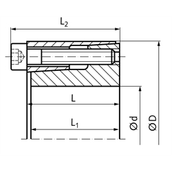 Spannsatz BAR Bohrung 11mm , Technische Zeichnung